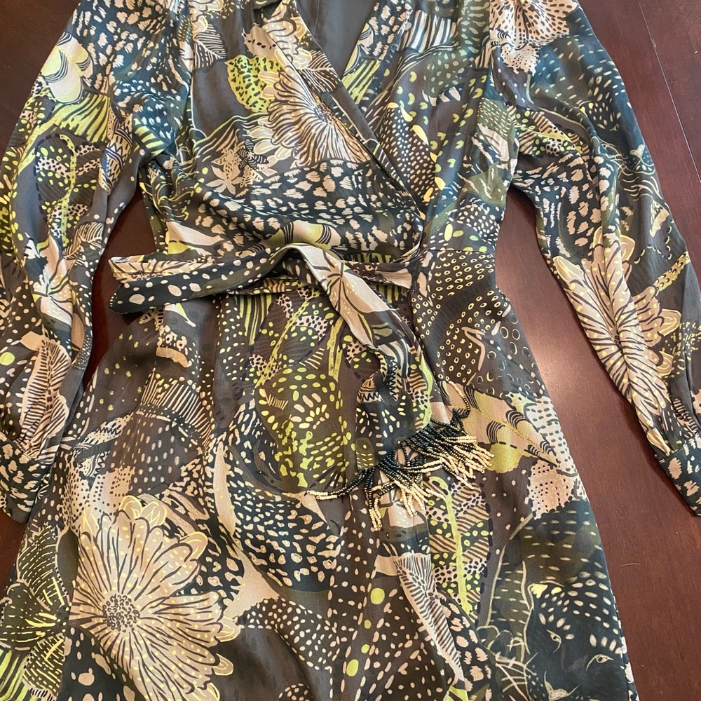 FARM Rio Multicolor Wrap Dress
